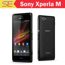 Original Cell phone Sony xperia M C1905 Dual-core Unlocked phone Android OS 5MP Camera GPS WIFI 1GB RAM 4GB