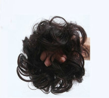 Free shopping Human hair bun Hair bands clip in Chignon hair pieces Curly hair buns