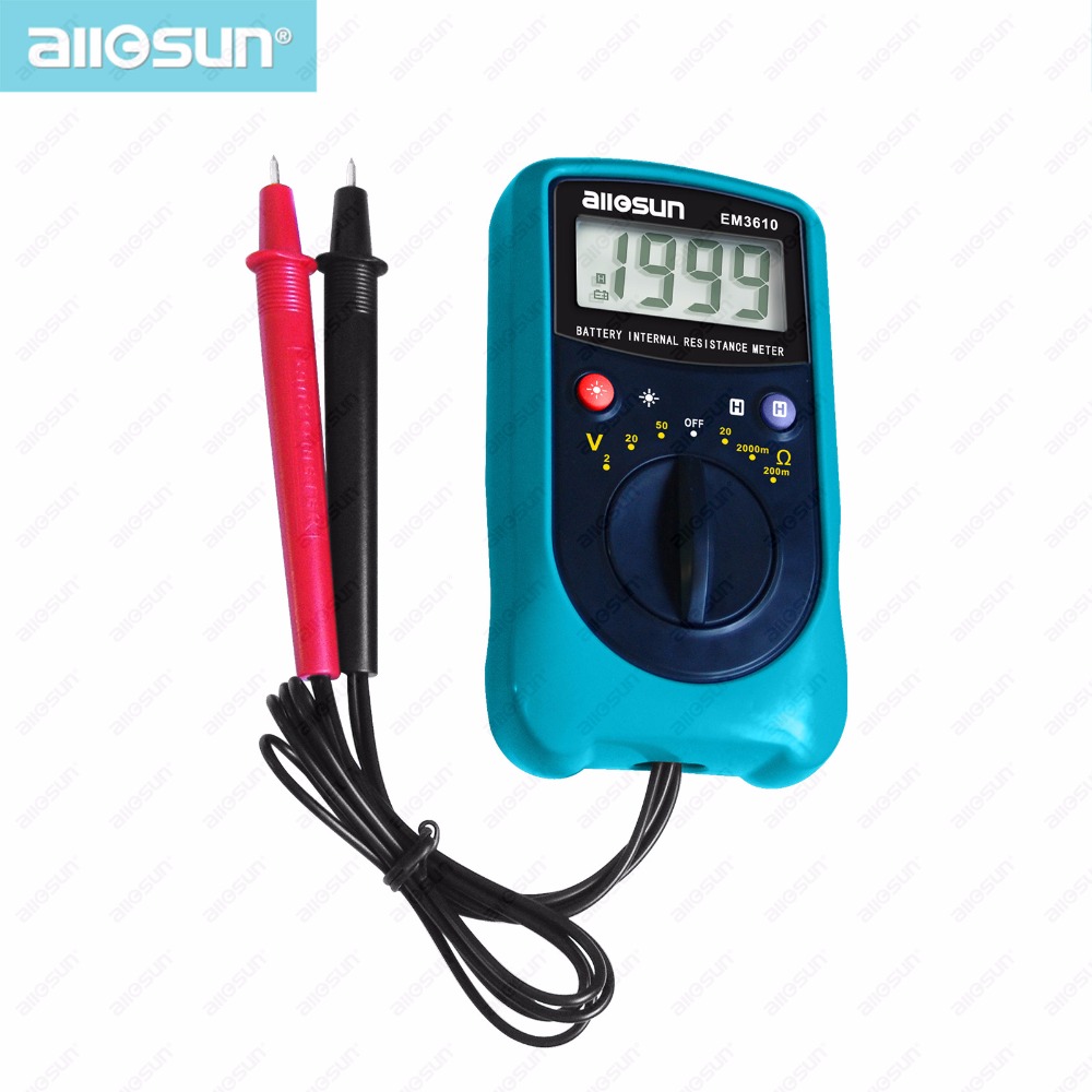 all sun EM3610 Battery Internal Resistance Meter Battery Voltage Temperature Coefficient Automotive Tester