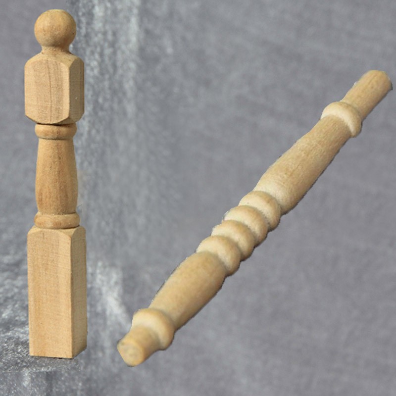 1//12 in miniatura tavolo in legno naturale gambe mobili per bambole fai da