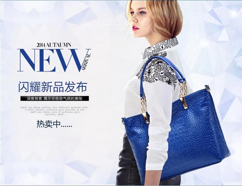 2015 Fashion Brand GENUINE LEATHER Handbag Women Vintage Tote Cow