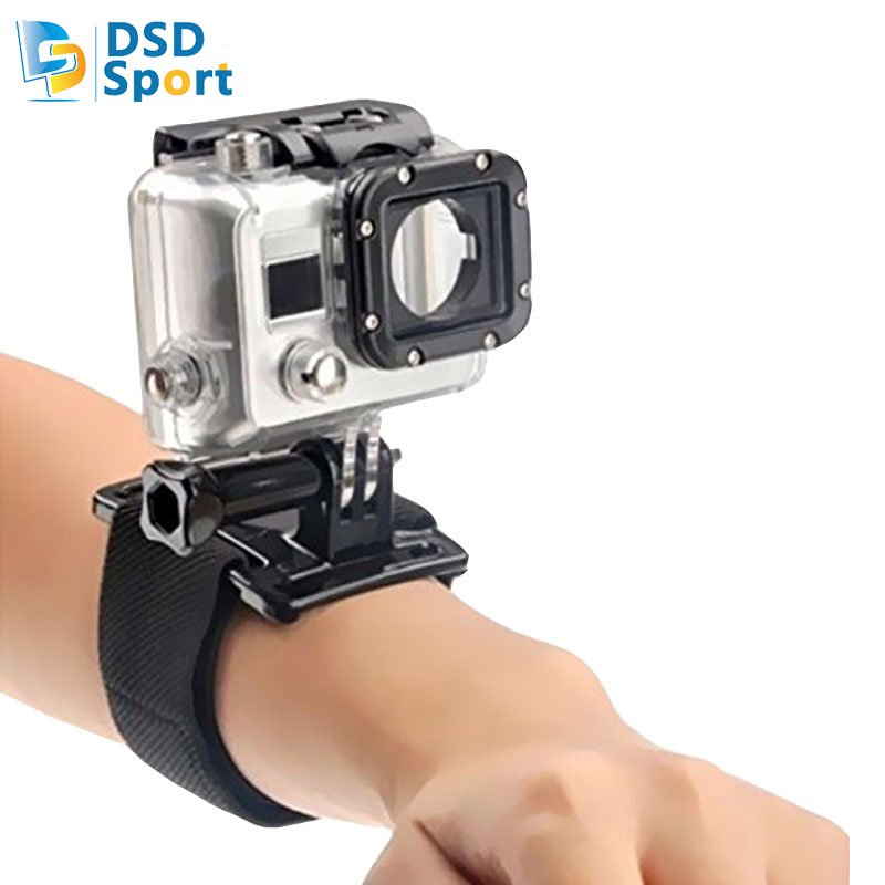Velcro wrist band with screw for gopro hero 4