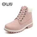 women boots brown worker womens shoes ankle leather boots women winter boots worker ankle 2016 snow