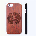 Retro Tiger Face Real Handmade Wood Case For Iphone 5 5s 6 6s 6 plus Wood