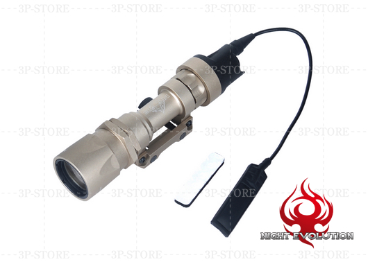 Фотография led flashlight Night-Evolution NE 04005 M951 light tactical flashlight / torch / Sand / Black