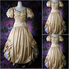 Freeship!Customer-made Vintage Costumes Victorian dress Renaissance Dress Steampunk dress Gothic Cosplay Halloween Dresses V-71