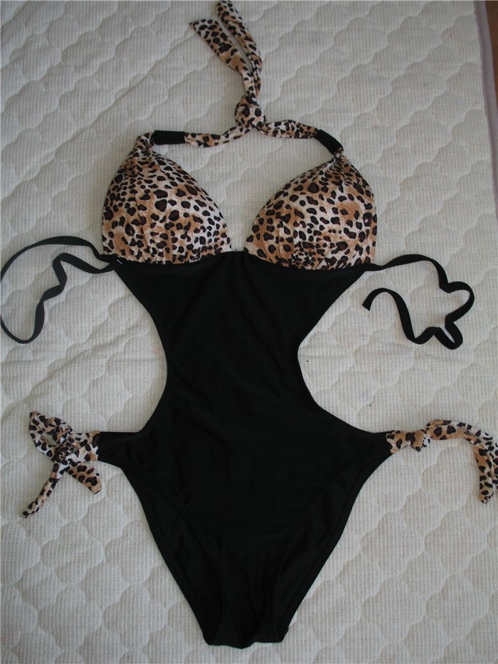 Free-Shipping-Sexy-New-Leopard-Print-White-One-Pieces-Padded-Ladies-Swimwear-One-Piece-Monokinis-Swimsuit (2)