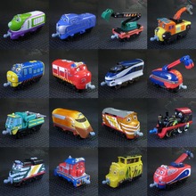 48 стиль паровозики Chuggington 3 шт./лот поезда железнодорожный трактор игрушки автомобили детские игрушки Matal + пластик 1:50 мини масштабные модели игрушки модели