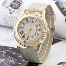 New Fashion 4 Colors Ladies Roman numerals Rhinestone Dial Watches Women Dress Quartz Wrist watch Hours