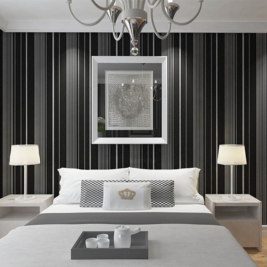 Hoge kwaliteit bloemen behang zwart koop goedkope bloemen behang ...