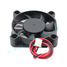 1pc 50mm 50x50x10mm New Arrival 5010 Sleeve DC 12V 2 Pin Cooling Fan 12V 2Pin Brushless Cooling Fan for 3d printer Freeshipping!