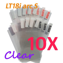 10pcs Ultra Clear screen protector anti glare phone bags cases protective film For SONY LT18i Xperia