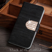 Luxury Flip Leather Case for LG Optimus L3 II E430 E425 Diamond Buttons Cover Protective Sleeve