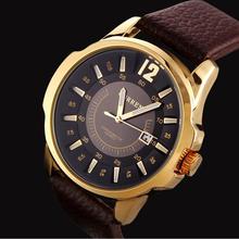 2015 Hot Casual CURREN 8123 Men Watch Brand Luxury Wristwatches Men Auto Date Military Leather Sports