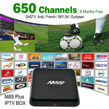 6 Months QHDTV M8S Plus Arabic IPTV Box Amlogic S812 Quad Core Android 5.1 2.4G&5G Wifi M8S+ 2GB/8GB Gigabit KODI Smart TV Box