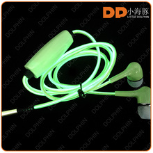 China mobile phone new version high quality EL lights earphone earbuds