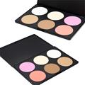 2016 New Arrival 6 Colors Matte Contour Blush Cosmetic Face Powder Make Up Kit free shipping