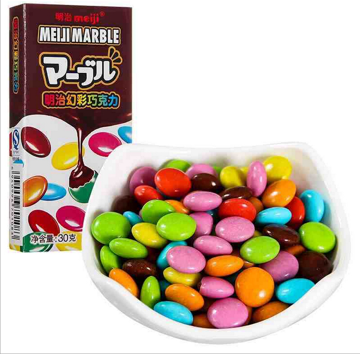 Colorful little candy coating chocolate 30g casual snacks QQ candy child fa...