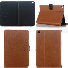 Luxury Business Flip Wallet Card Stand Case Crazy hours Leather Cover For iPad Mini 4 Protective