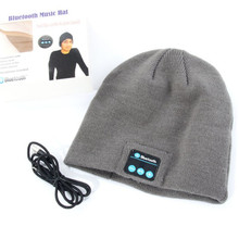 New Warm Beanie Hat Wireless Bluetooth Smart Cap Headphone Headset Speaker Mic