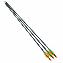 3pcs 30inch Fiberglass Arrows 30 80LBS with Orange Green Feather Hunter Nocks Hunting Target For Recurve