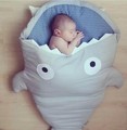 Promotion Carton Shark Baby Sleep Bag Winer Baby Sleep Sack Warm Baby Blanket Warm Swaddle