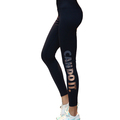 Hot sell women sport running yoga pants quick dry high elastic letters printed fitness tights womens