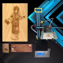 New Vesion Portable Mini Laser DIY Impresora 3D Printer Kit with Engraving Function free shipping 1