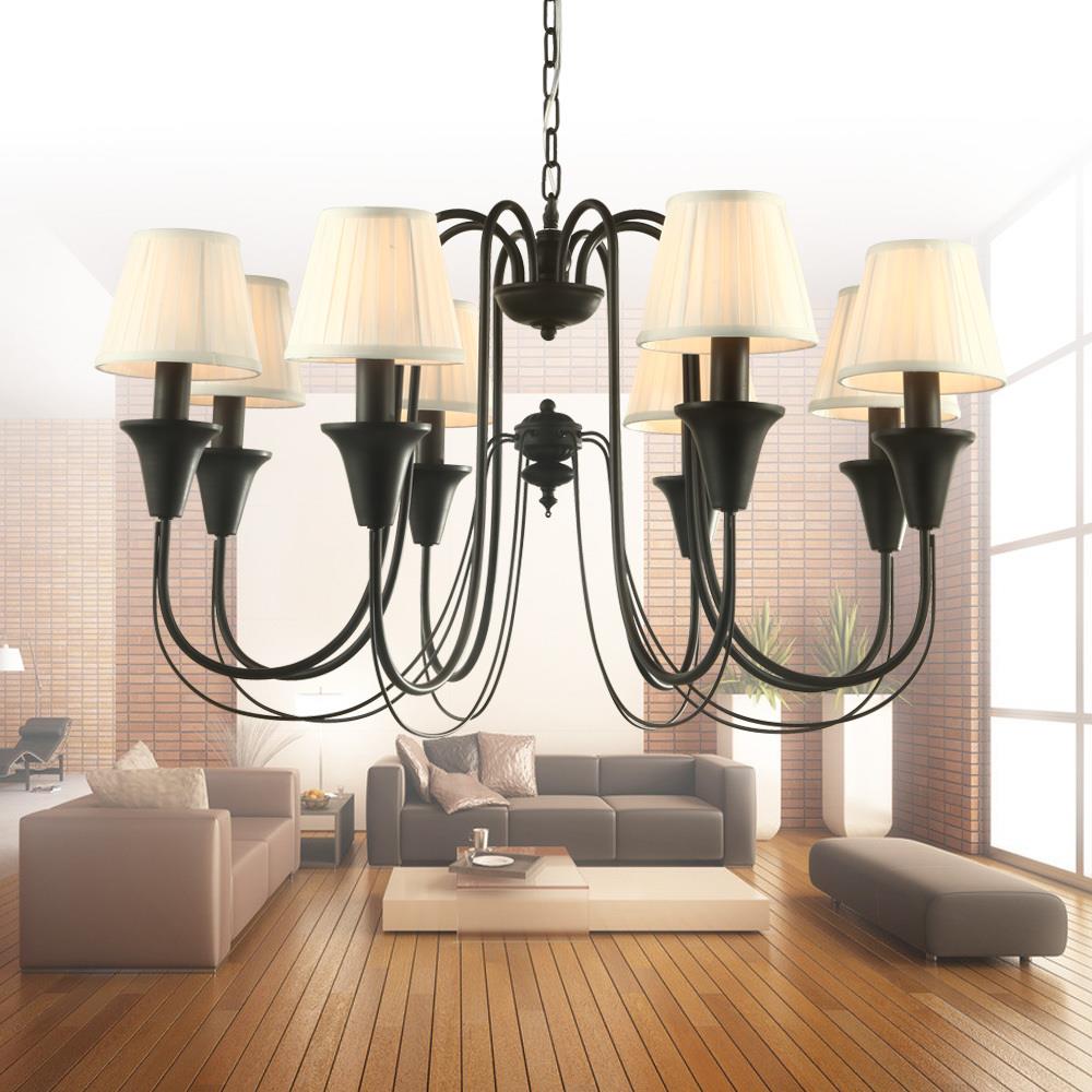 New Loft modern Vintage pendant light for living room dining room black white home decoration pendant lamp free shipping