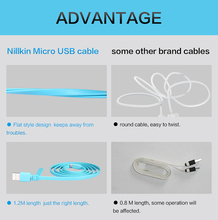 Original Nillkin 2 4A Micro usb cable for Samsung Xiaomi Lenovo usb charging cable with retail