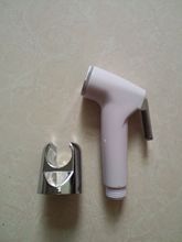 free shipping high quality toilet sprayer gun bidet + ABS chrome shower holder for clean shattaff