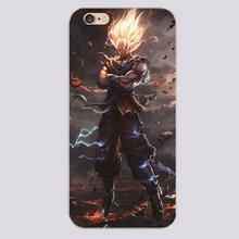 Goku cartoon comic Design transparent case cover cell mobile phone cases for Apple iphone 4 4s 5 5c 5s 6 6s 6plus hard shell