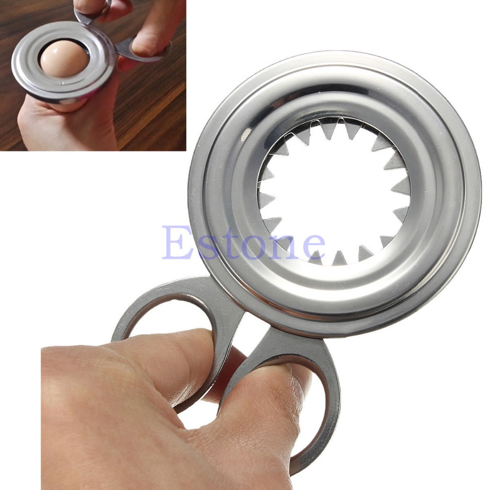 2015 Hot Sell Soft Cooked Egg Topper Boiled Stainless Steel Cutter Scissors Clipper Tool