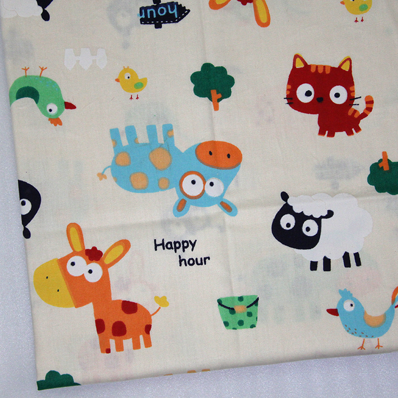 8669 50*147CM patchwork printed cotton fabric for Tissue Kids Bedding textile for Sewing Tilda Doll, DIY handmade materials