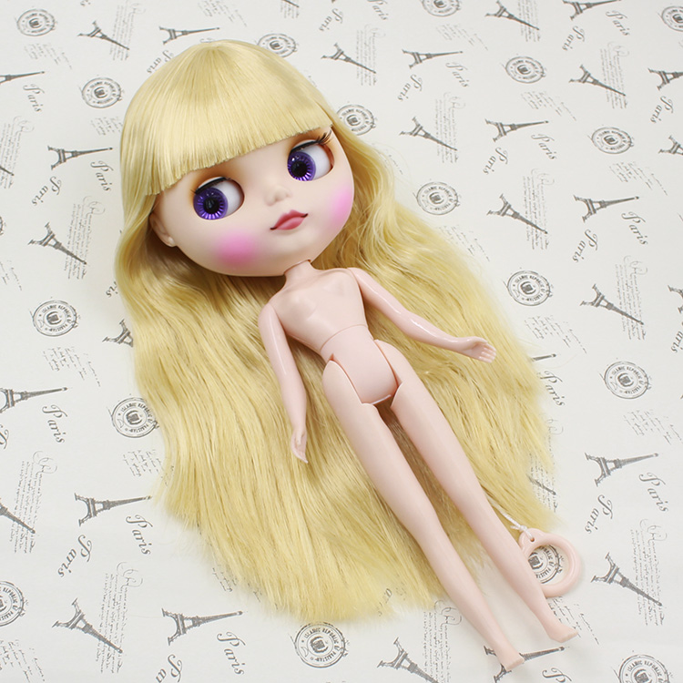 Neo SweetNude Blyth-doll blonde long hair with bangs B female DIY makeup doll toys for girls gifts