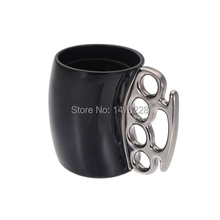 Fisticup Brass Knuckle Duster Handle Coffee Milk Ceramic Mug Cup Fist Cup Gift B2C Shop