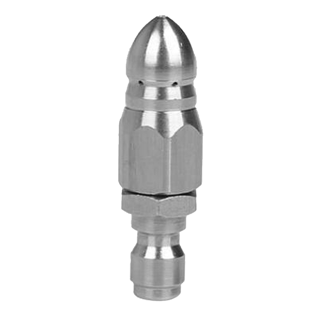 Cleaning Jetting Nozzle Rotary Spinning Drain Sewer Jetter Nozzle 1 Front 6 Rear