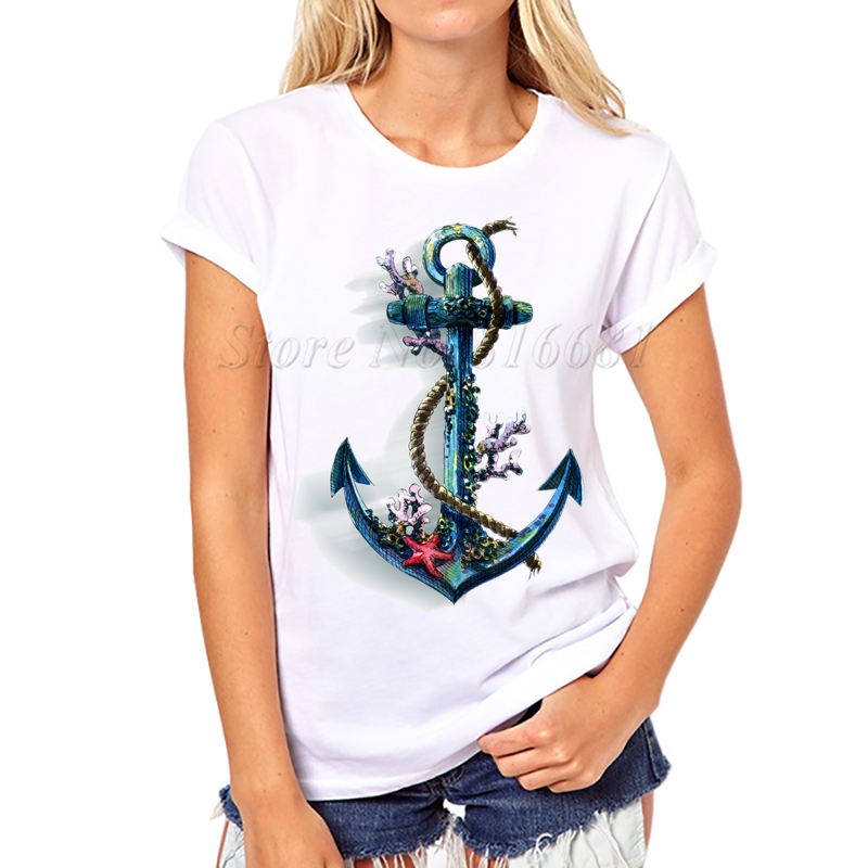 anchor design shirt