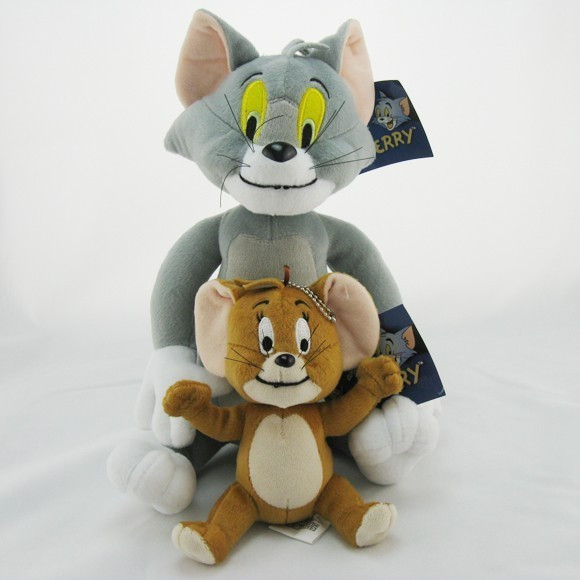 2pcs/set Baby Toys Cat Tom And Jerry Mouse Plush Stuffed Toys Dolls Boneca Pelucia Brinquedos Learning&Education toys For Kids 2pcs-lot-Baby-Toys-Cat-Tom-And-Jerry-Mouse-Plush-Stuffed-Toys-soft-Dolls-Boneca-Pelucia (1)