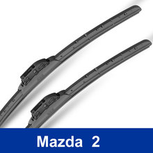 2 pcs/pair Free shipping car Replacement Parts /Auto accessories The front Rain Window Windshield Wiper Blade for mazda 2 class