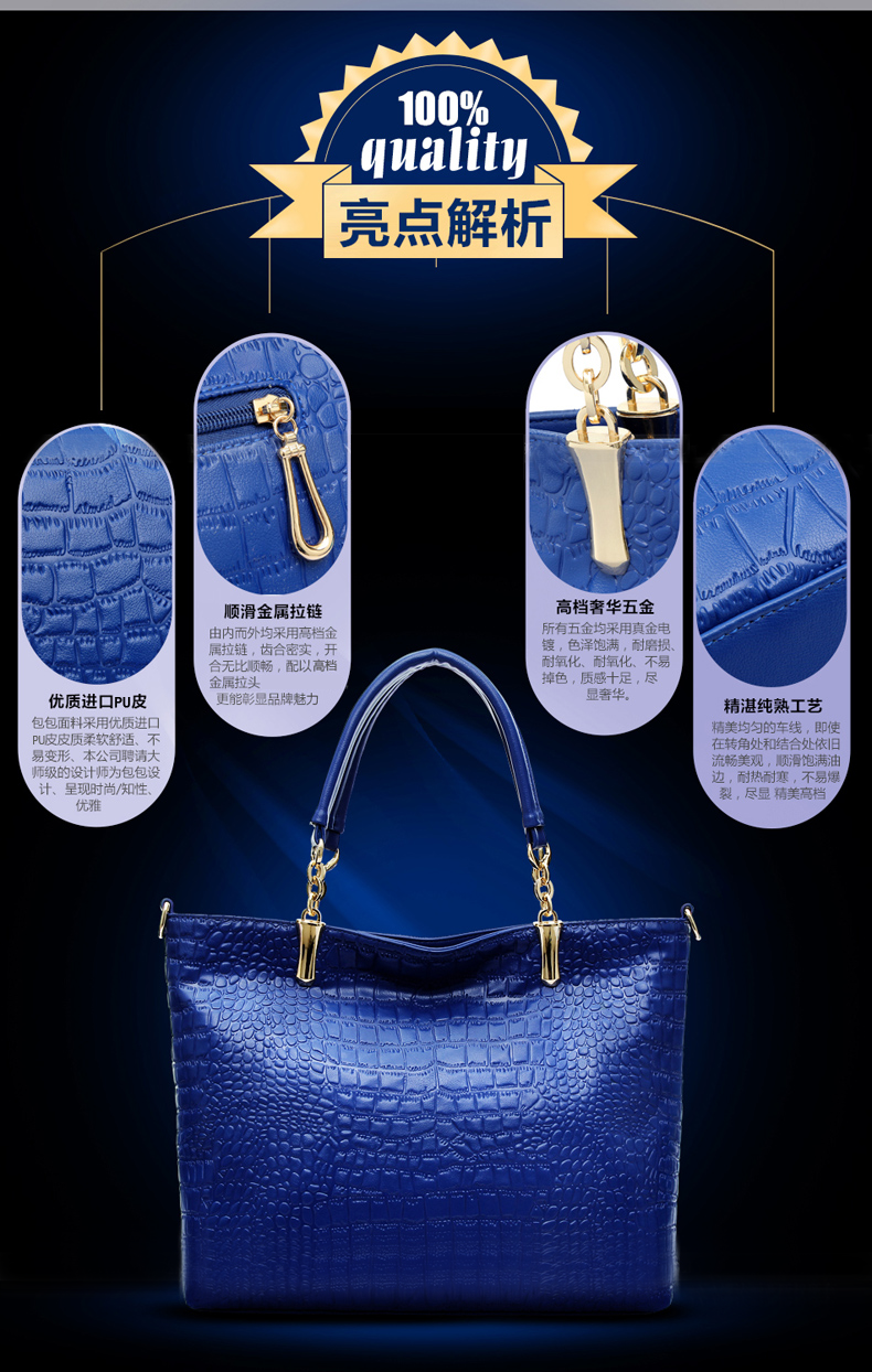 2015 Fashion Brand GENUINE LEATHER Handbag Women Vintage Tote Cow