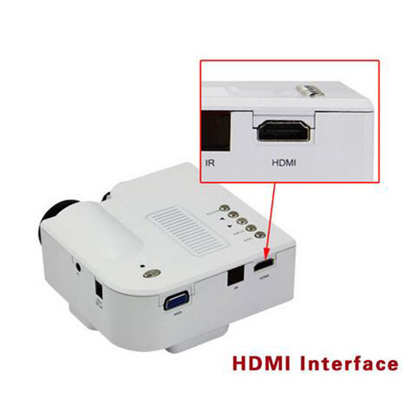 DMY 1080PHD Multimedia UC28 Portable mini LED Projector projecteur Home Theater HDMI VGA AV USB SD