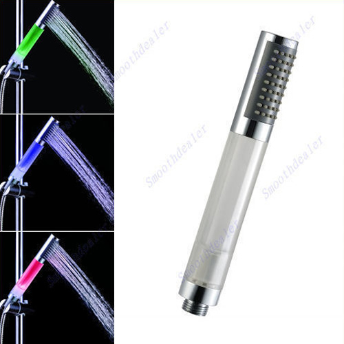 Temperature Sensor Romantic 3Color Changing LED Light Water Bathroom Shower Head Temperature Sensor Romantic 3Color Changing LED Light Water Bathroom Shower Head