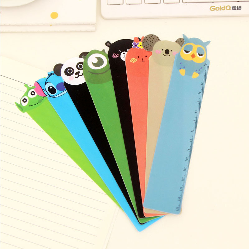 15cm Kawaii Cartoon Animal Plastic Bendable Ruler Panda Owl  Straight Ruler Tool Students Stationery Office School Supplies