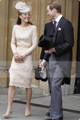 Kate Middleton Dress Bateau Lace Cocktail Dresses Champagne Long Sleeves Knee Length Mother Wedding Party Dress