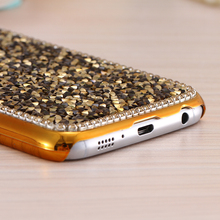Superb S6 3D Block Diamond Case For Samsung Galaxy S6 G9200 Tough Rhinestone Back Cover Cell