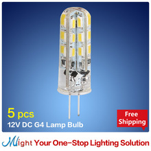 5pcs LED G4 Lamp Bulb 3014SMD DC 12V 2W 3W 4W LED Lights replace 20W Halogen G4 for Lighting Spotlight Chandelier Free Shipping