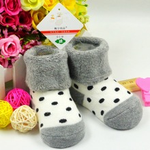 Winter wear Baby socks newborn floor socks kids cotton socks 40 wool boy and girl children