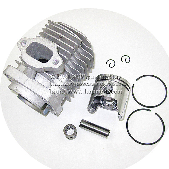 44-6 Engine Cylinder Head With Piston kit for 2 stroke 49cc Mini Dirt bike Mini ATV Quad Pocket bike Piston Ring