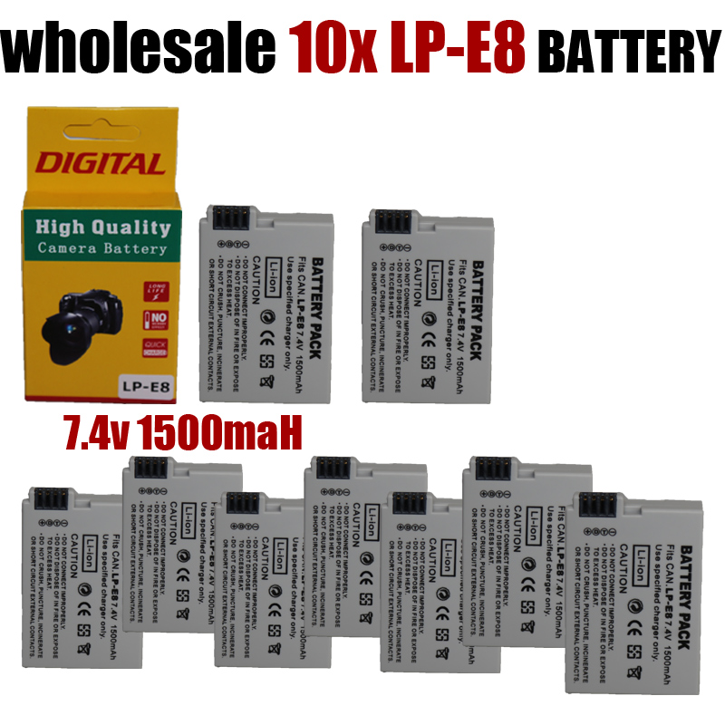   10 . LP-E8  bateria LP-E8 lp e8   550D 600D 650D 700D X4 X5 X6i X7i T2i T3i T4i T5i  DSLR